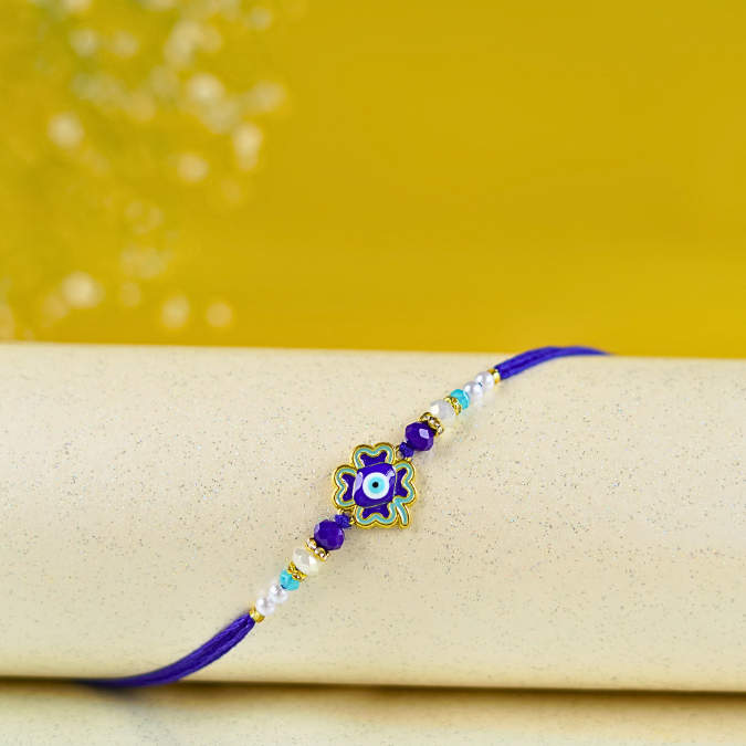 Floral Enamel Rakhi, Set of 2
