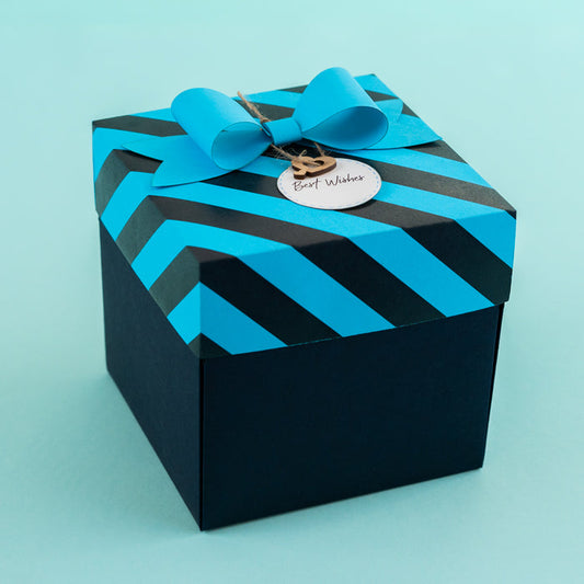 Explosion Box - blue luxe