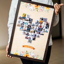 Personalized 3D mosaic heart frame