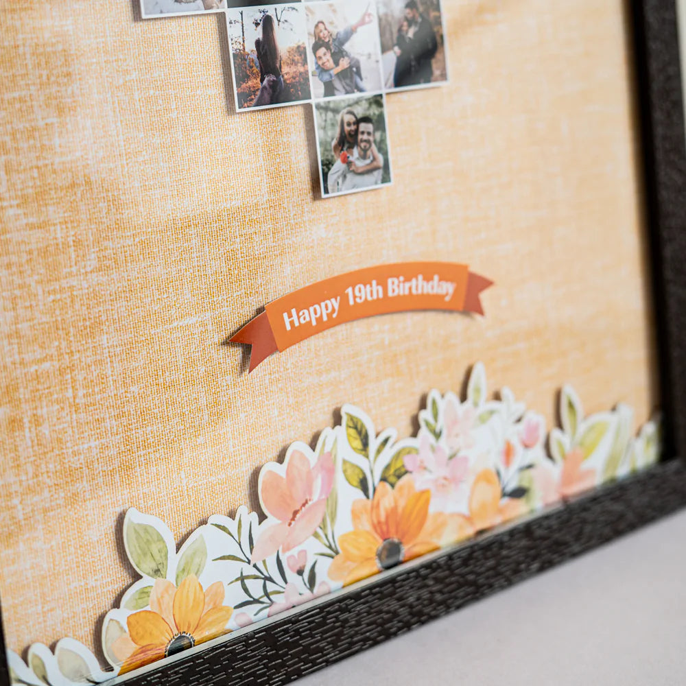 Personalized 3D mosaic heart frame