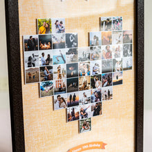 Personalized 3D mosaic heart frame