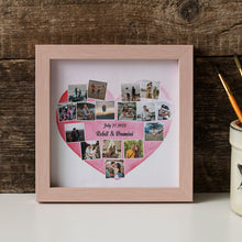 Personalized frame with heart background