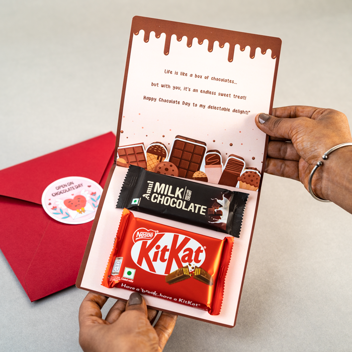 Chocolate Day Pop-up Card