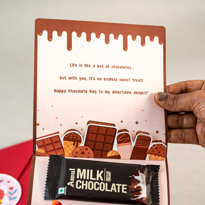 Chocolate Day Pop-up Card