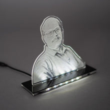 3D engraved portrait lamp
