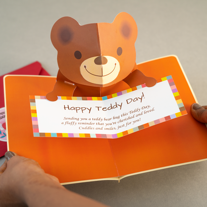 Teddy Day Pop-up Card