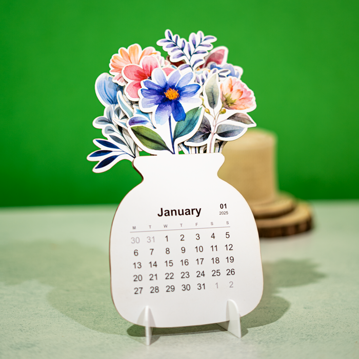 Floral Bloom Desk Calendar