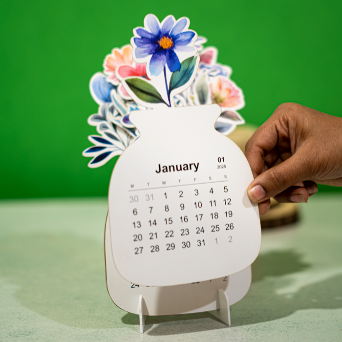 Floral Bloom Desk Calendar