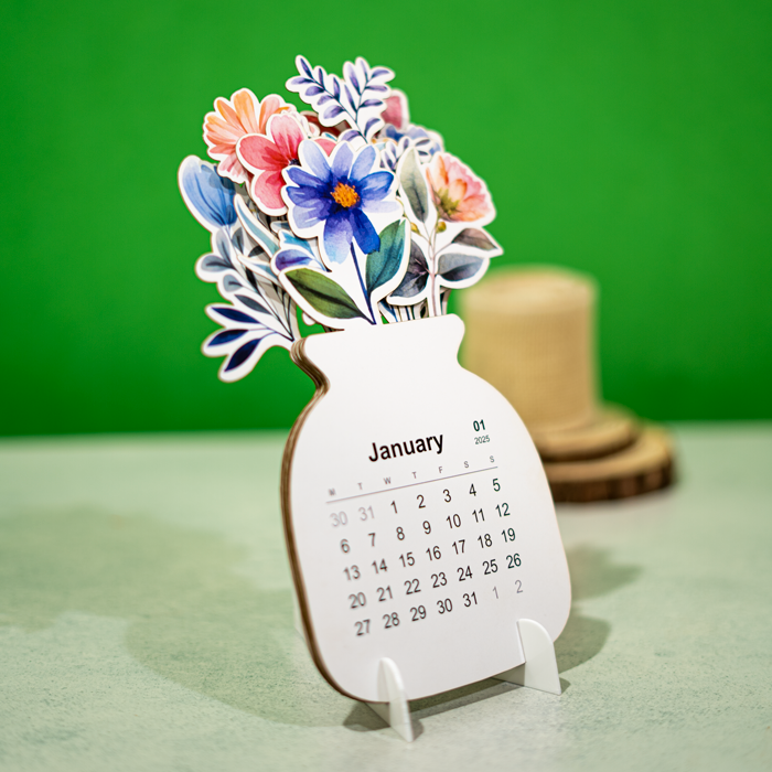 Floral Bloom Desk Calendar