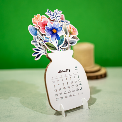 Floral Bloom Desk Calendar