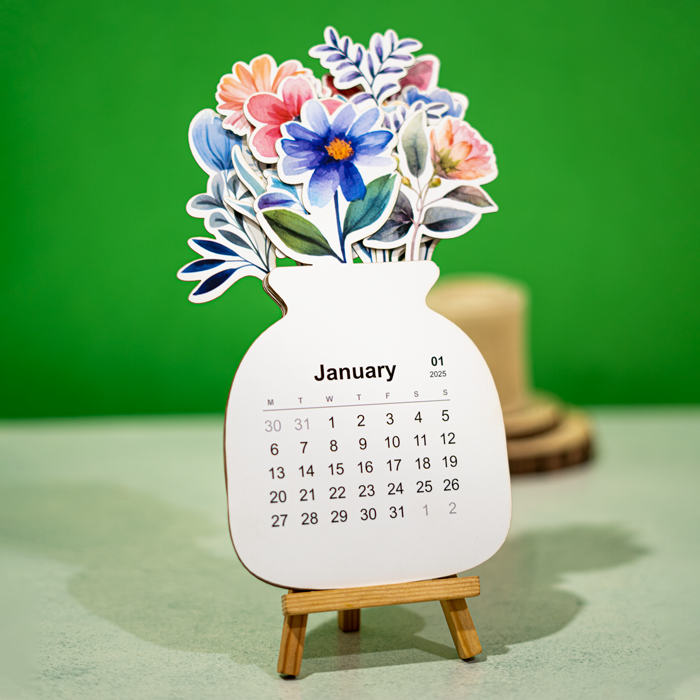 Floral Bloom Desk Calendar