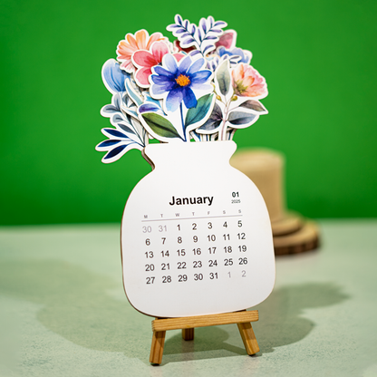 Floral Bloom Desk Calendar