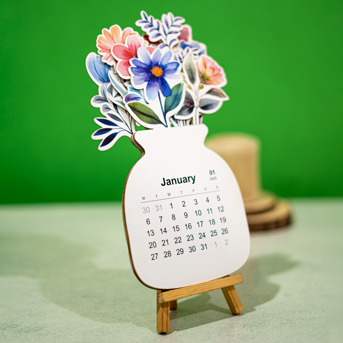 Floral Bloom Desk Calendar