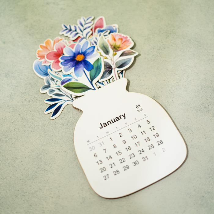 Floral Bloom Desk Calendar