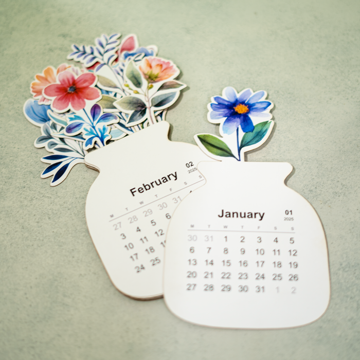 Floral Bloom Desk Calendar