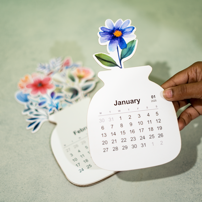 Floral Bloom Desk Calendar