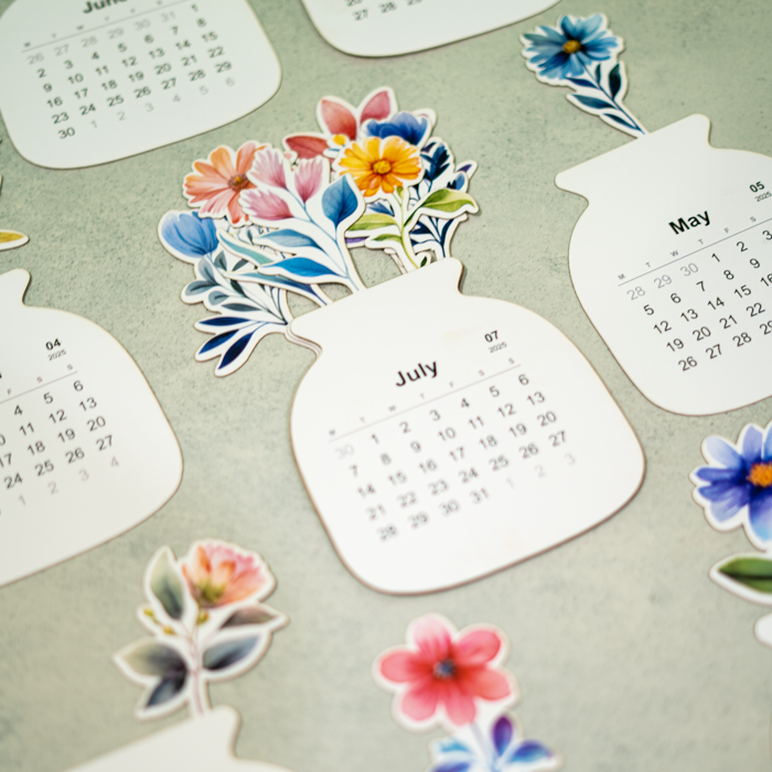 Floral Bloom Desk Calendar