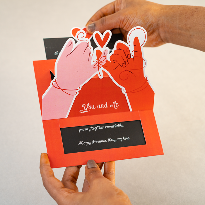 Promise Day Pop-up Card