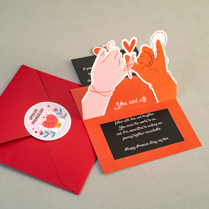 Promise Day Pop-up Card