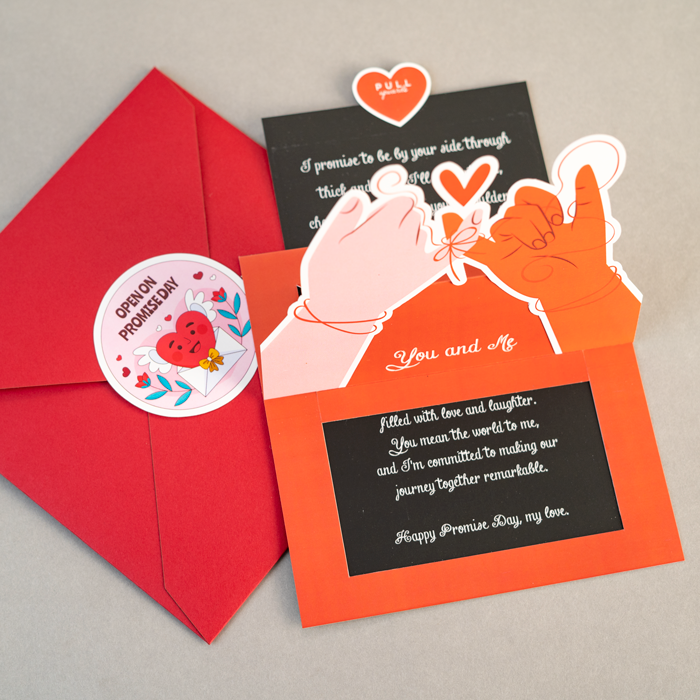 Promise Day Pop-up Card