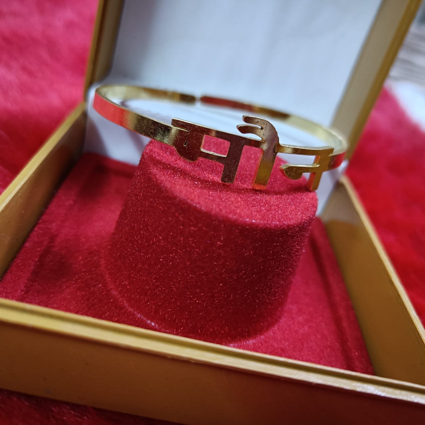 Personalized gold plated kada