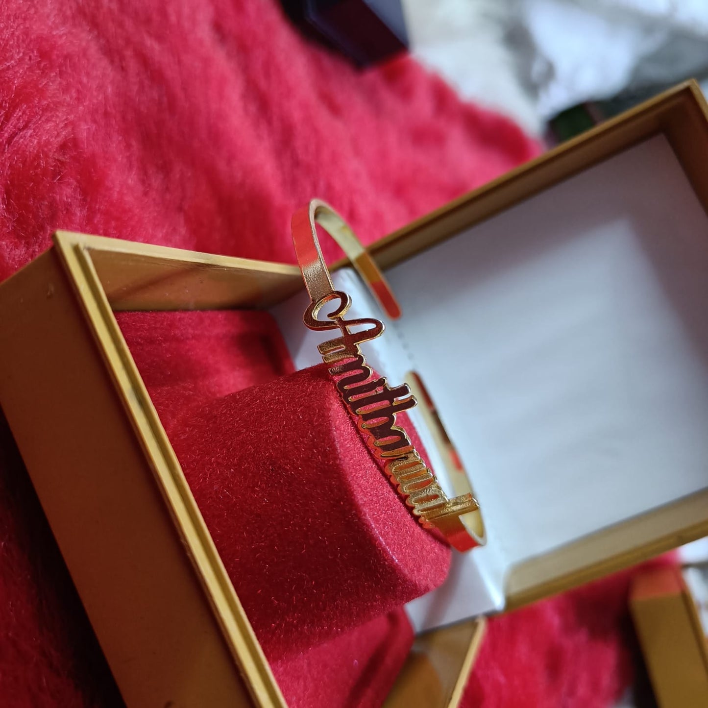 Personalized gold plated kada