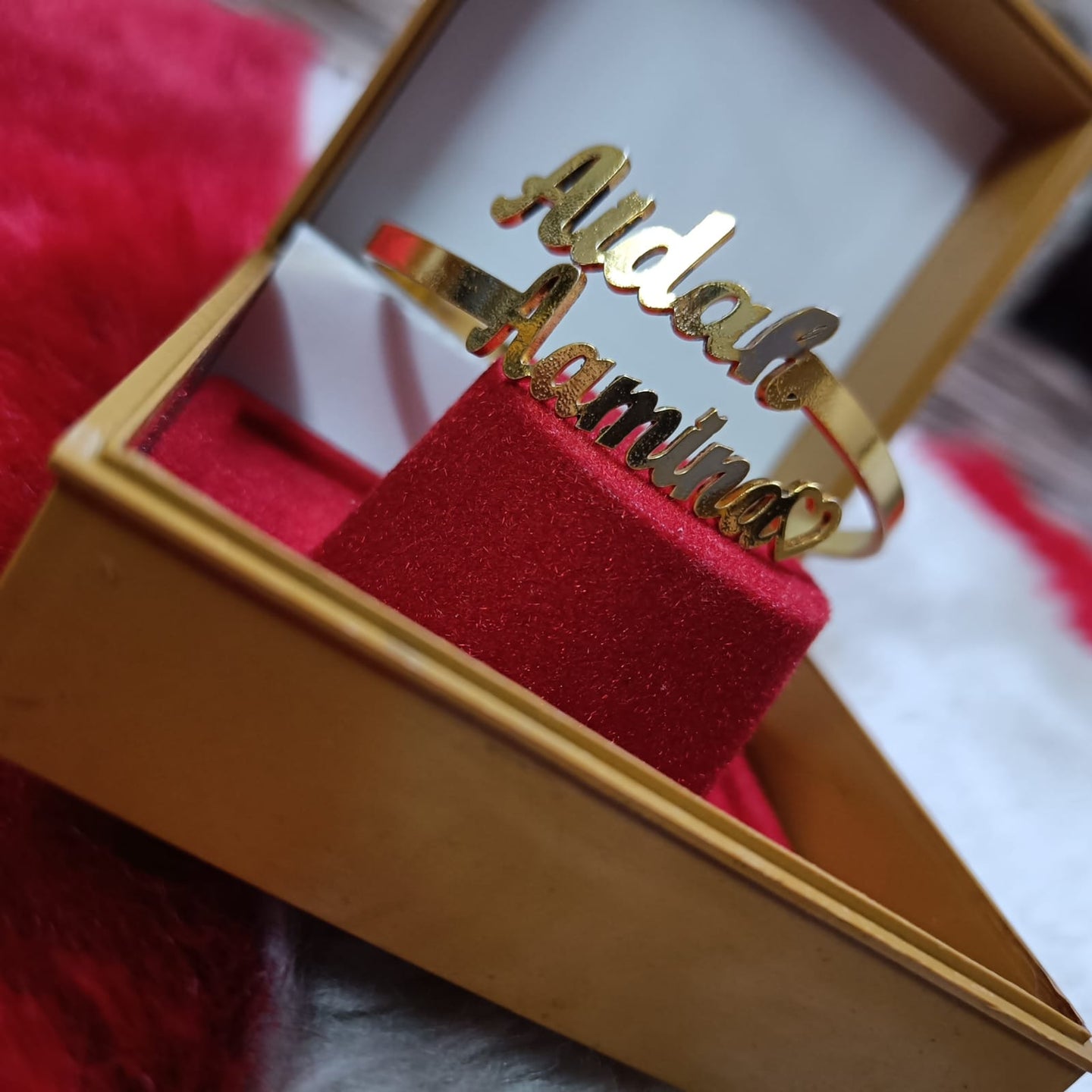 Personalized gold plated kada