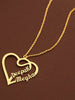 Personalized love forever couple name necklace