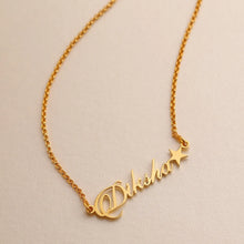 Personalised name heart necklace