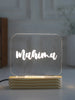 Personalized name lamp