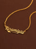 Personalized underlined name necklace