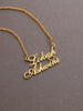 Personalized couple name necklace