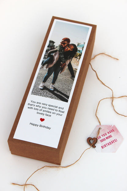Zig Zag Photo Box - Eco Brown