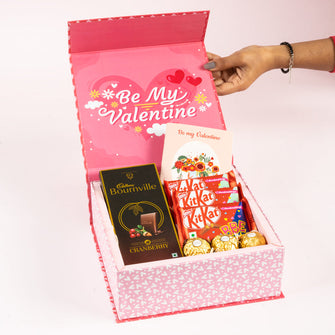 Valentine's Sweet Surprise Hamper with Chocolates & Card