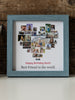 Personalized heart collage frame